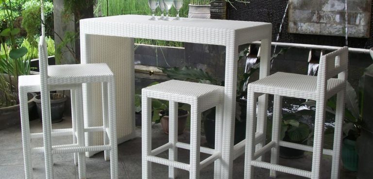 Omnia Outdoor Rattan Bar set