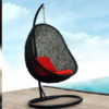 Swing Egg Outdoor Rattan Furniture with Cushion