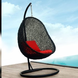Swing Egg Outdoor Rattan Furniture with Cushion