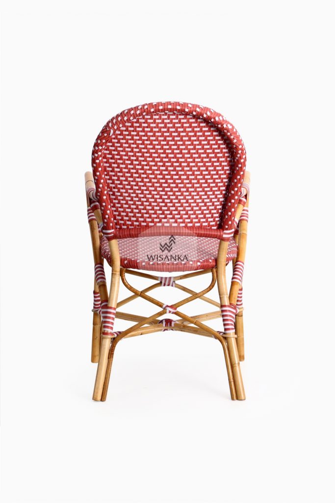 Clementine Bistro Chair back | Bistro Chair | Rattan Chair | Synthetic Rattan Chair | Synthetic Rattan Funiture | Rattan Furniture | Cirebon Rattan