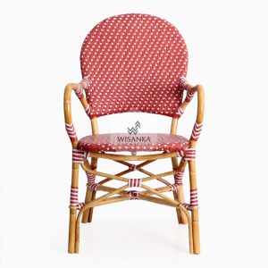 Clementine Bistro Chair front | Bistro Chair | Rattan Chair | Synthetic Rattan Chair | Synthetic Rattan Funiture | Rattan Furniture | Cirebon Rattan