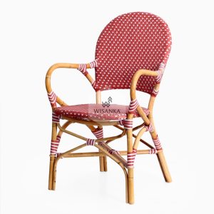 Clementine Bistro Chair perspektiv | Bistro Chair | Rattan Chair | Synthetic Rattan Chair | Synthetic Rattan Funiture | Rattan Furniture | Cirebon Rattan