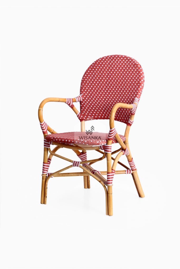 Clementine Bistro Chair perspektiv | Bistro Chair | Rattan Chair | Synthetic Rattan Chair | Synthetic Rattan Funiture | Rattan Furniture | Cirebon Rattan