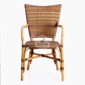 Lorraine Dining Bistro Chair-front | bistro chair | rattan chair | rattan dining chair | rattan bistro chair | dining arm chair