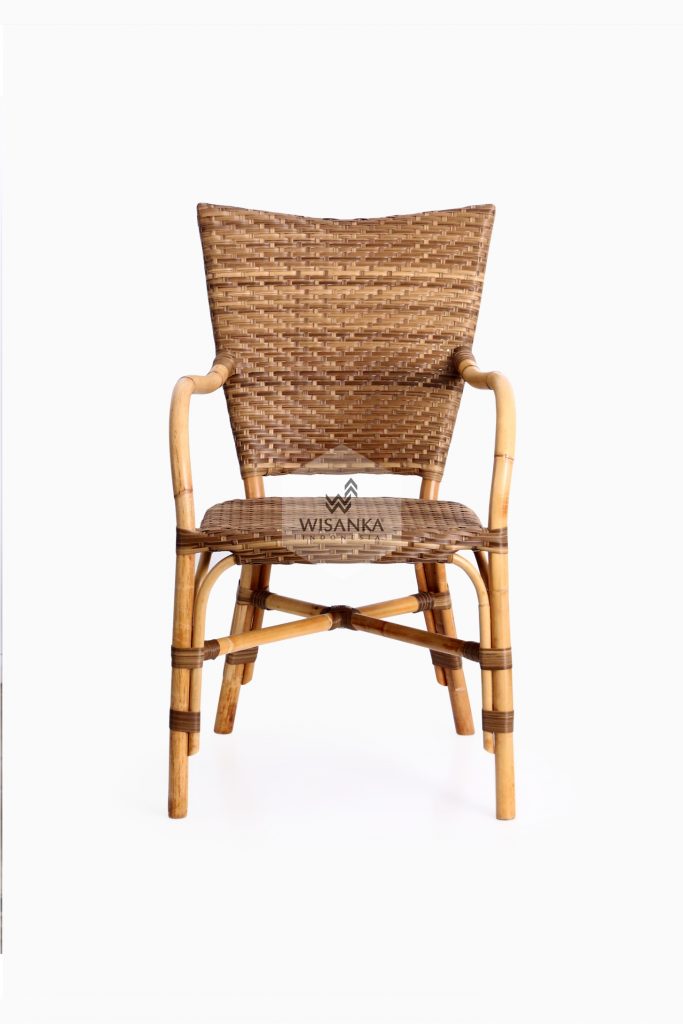 Lorraine Dining Bistro Chair-front | bistro chair | rattan chair | rattan dining chair | rattan bistro chair | dining arm chair