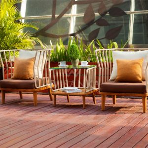 Anjani Outdoor Rattan Furniture Terrace Set