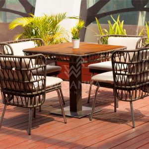 Zamira Dining Set | Zamira Rope Dining Set | Zamira Outdoor Dining Set | Zamira Outdoor Furniture Dining | Zamira Outdoor Wicker Furniture