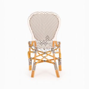 Ally Outdoor Wicker Bistro Chair rear