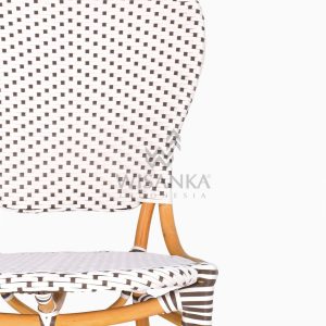 Ally Outdoor Wicker Bistro Chair detailed