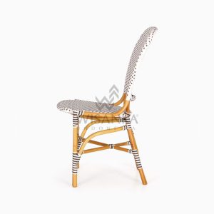 Ally Outdoor Wicker Bistro Chair side