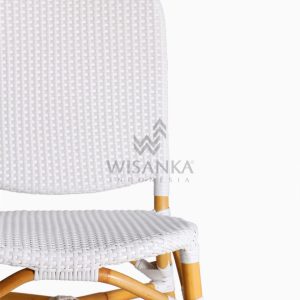 Ares Outdoor Wicker Bistro Chair detail