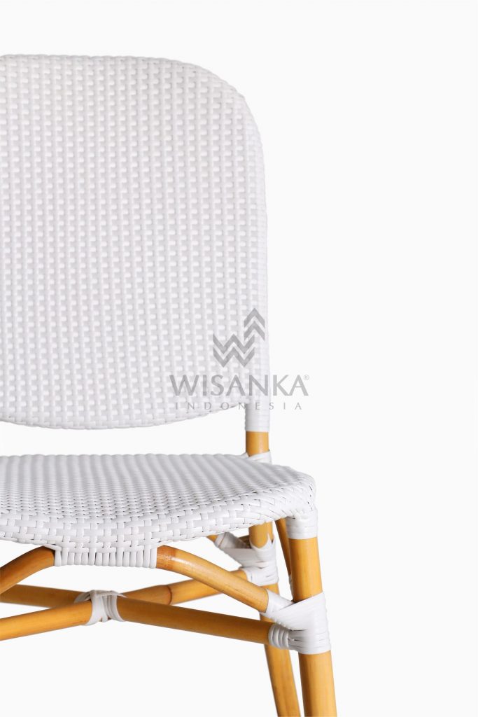 Ares Outdoor Wicker Bistro Chair detail