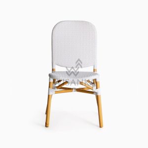 Ares Outdoor Wicker Bistro Chair front