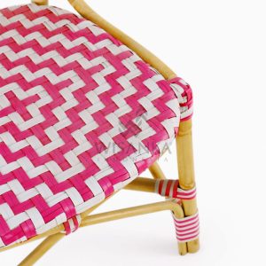 Carla Natural Rattan Dining Bistro Chair detail