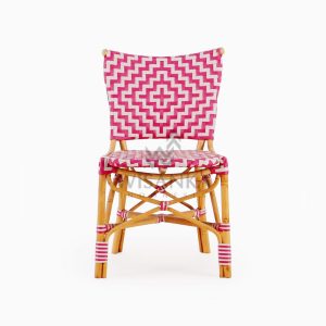 Carla Natural Rattan Dining Bistro Chair front