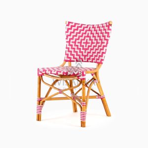 Carla Natural Rattan Dining Bistro Chair perspective