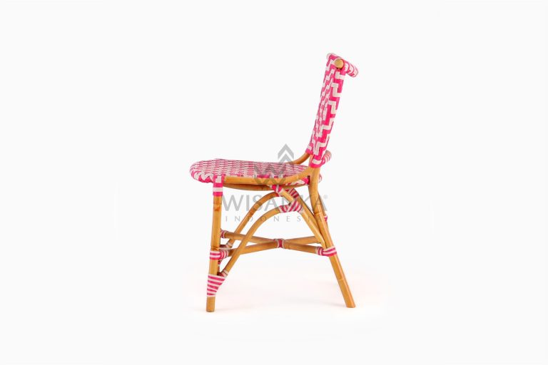 Carla Natural Rattan Dining Bistro Chair side