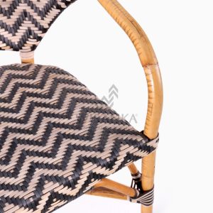 Dean Dining Arm Rattan Bistro Chair Detail