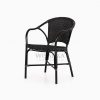 Edward Dining Arm Rattan Bistro Chair perspective