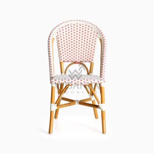 Farah Dining Arm Wicker Bistro Chair front