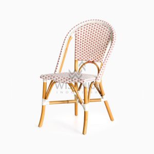 Farah Dining Arm Wicker Bistro Chair perspective
