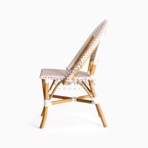 Farah Dining Arm Wicker Bistro Chair side