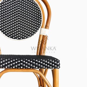 Iry Dining Arm Wicker Bistro Chair detail