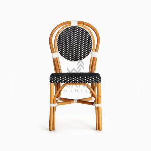 Iry Dining Arm Wicker Bistro Chair front