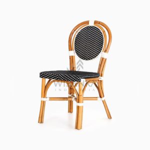 Iry Dining Arm Wicker Bistro Chair perspective
