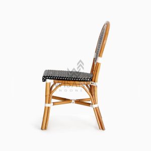 Iry Dining Arm Wicker Bistro Chair side