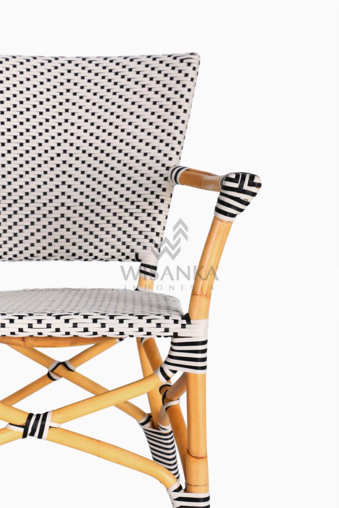 Lucky Bistro wicker rattan Chair detail