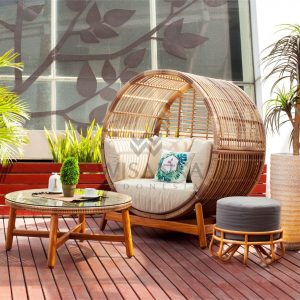 Orza Outdoor Rattan Daybed Set | Orza Rattan Garden Daybed | Orza Synthetic Rattan Daybed