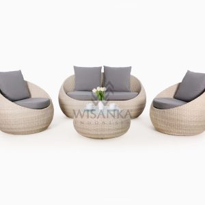 Carmo Rattan Wicker Outdoor Living Set