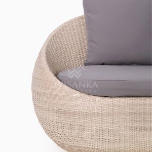 Carmo Wicker Occasional Chair 2 Seater Detail 1