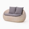 Carmo Wicker Occasional Chair 2 Seater perspective