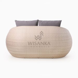 Carmo Wicker Occasional Chair 2 Seater rear