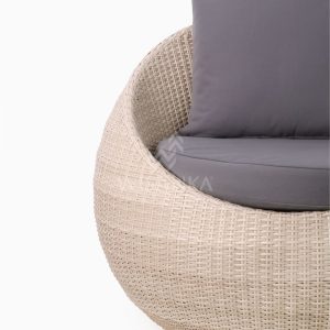 Carmo wicker occasional chair 1 Seater Detail 1