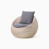 Carmo wicker occasional chair 1 Seater perspective