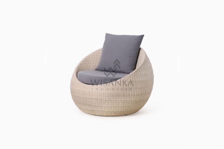 Carmo wicker occasional chair 1 Seater perspective
