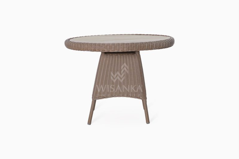 Flora Outdoor Wicker Dining Table front