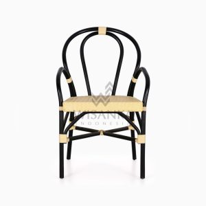 Viana Rattan Wicker Bistro Chair front