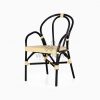 Viana Rattan Wicker Bistro Chair perspective