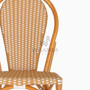Vony Rattan Wicker Bistro Chair detail