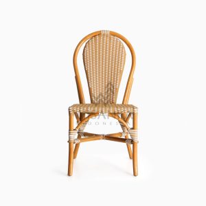 Vony Rattan Wicker Bistro Chair front