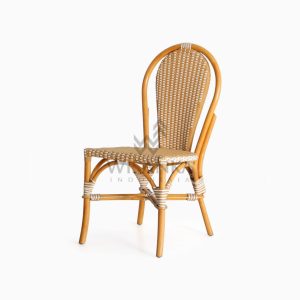 Vony Rattan Wicker Bistro Chair perspective