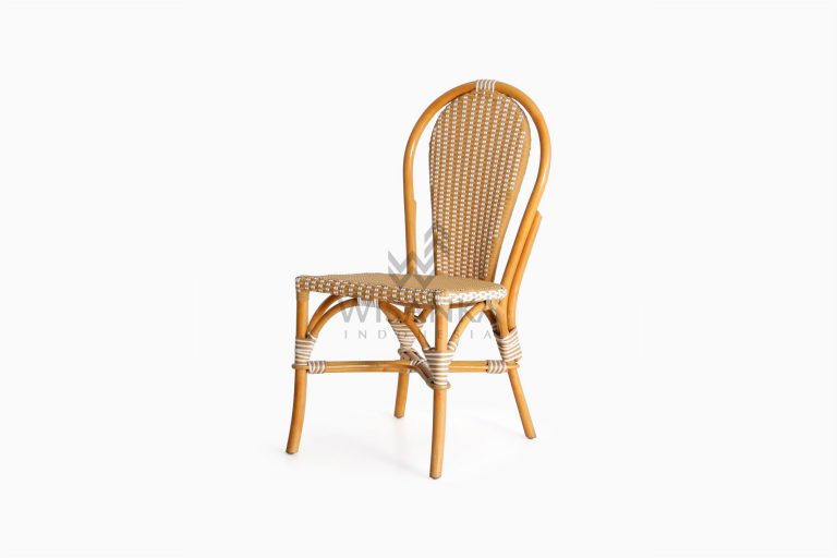 Vony Rattan Wicker Bistro Chair perspective