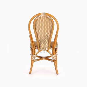 Vony Rattan Wicker Bistro Chair rear