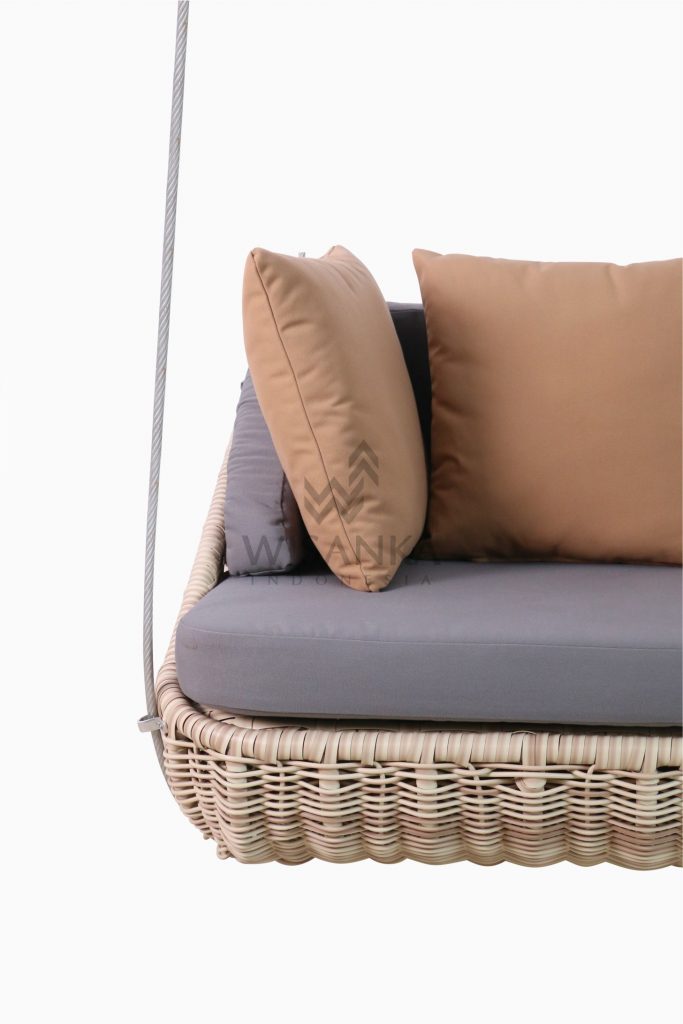 Huvan Wicker Swing Chair Detail 1