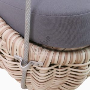 Huvan Wicker Swing Chair Detail 2