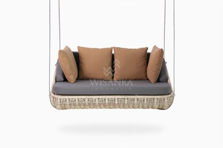 Huvan Wicker Swing Chair front